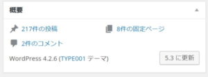 WP4からバージョンアップ