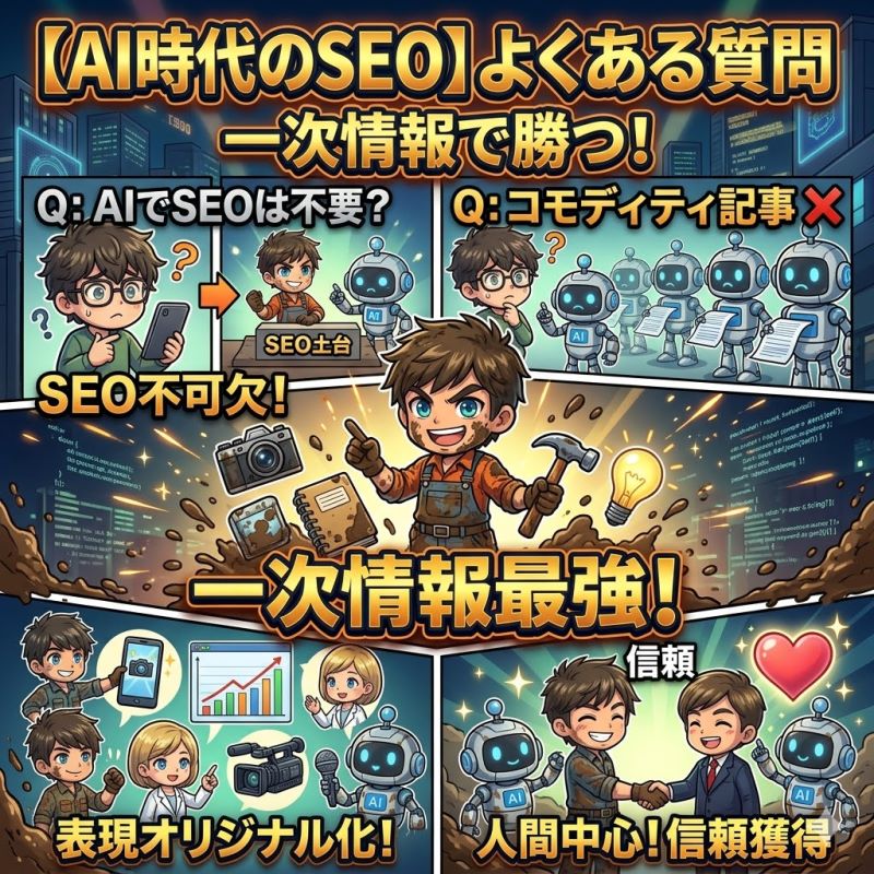 【AI時代のSEO対策】のよくある質問（FAQ）
