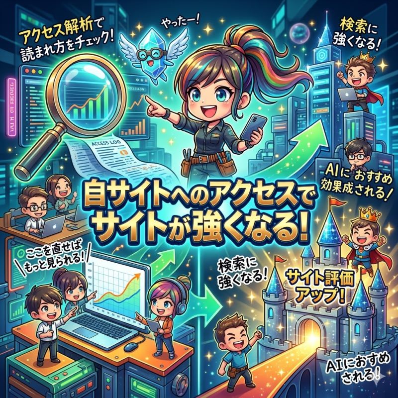 理由3:自サイトへアクセスが発生するので改善ができる